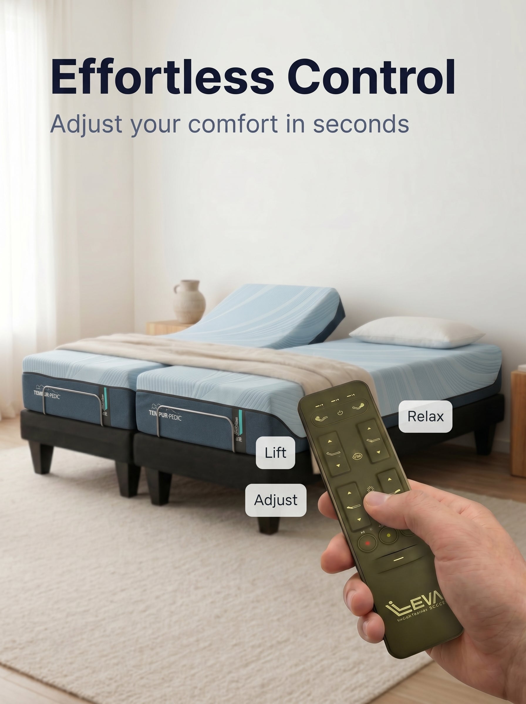 Tempur-ProAlign Split King Adjustable Bed