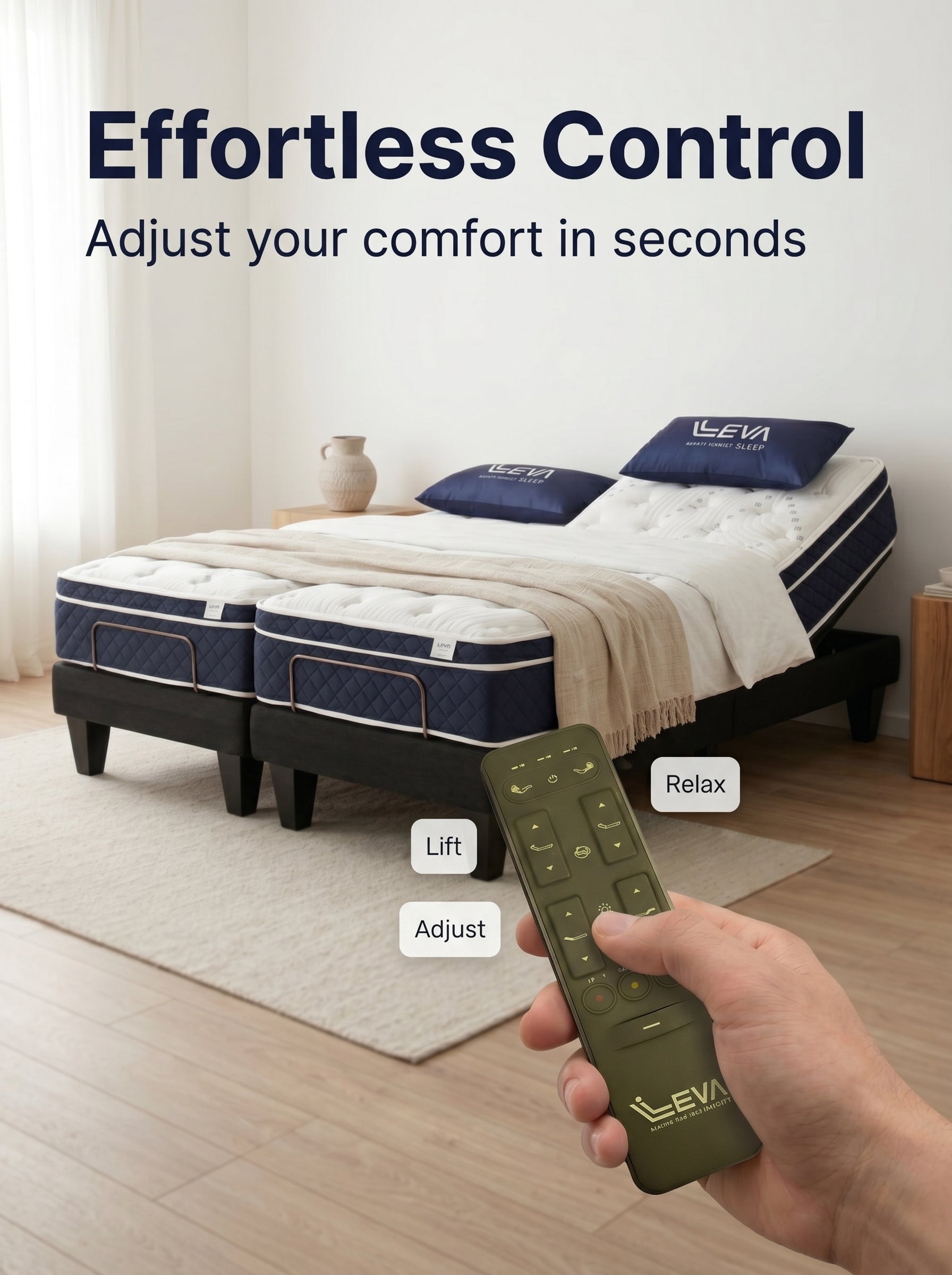 Embrace Split King Adjustable Bed Package