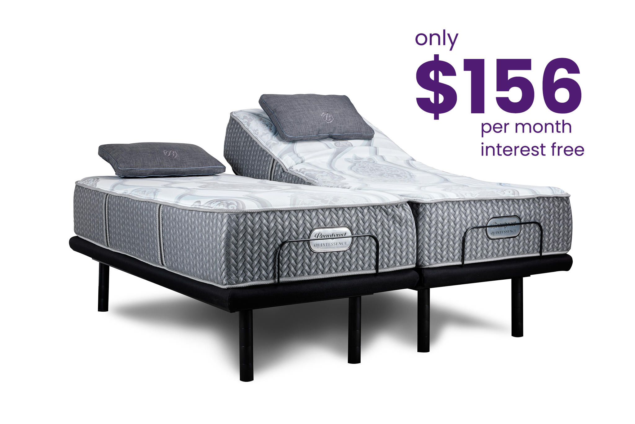 Demo Beautyrest Quintessence Platinum Split King Adjustable Bed