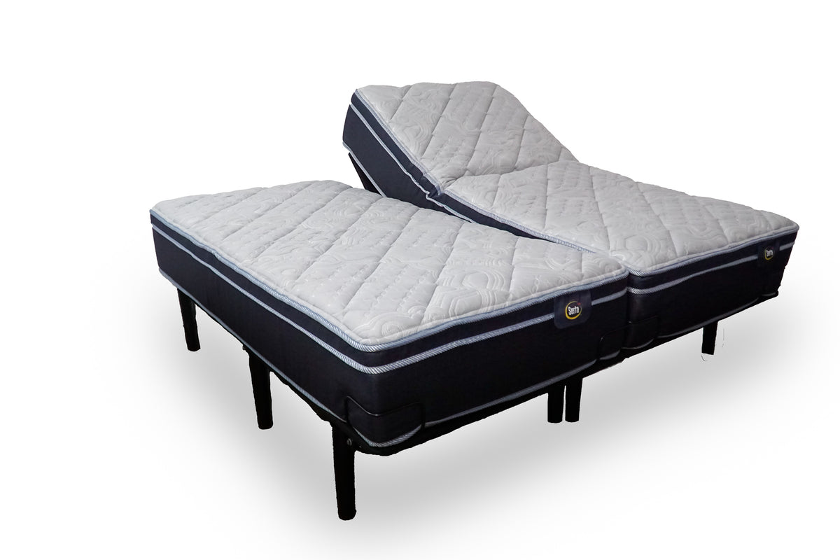 Demo Serta Luxury Split King Adjustable Bed Package Leva Sleep