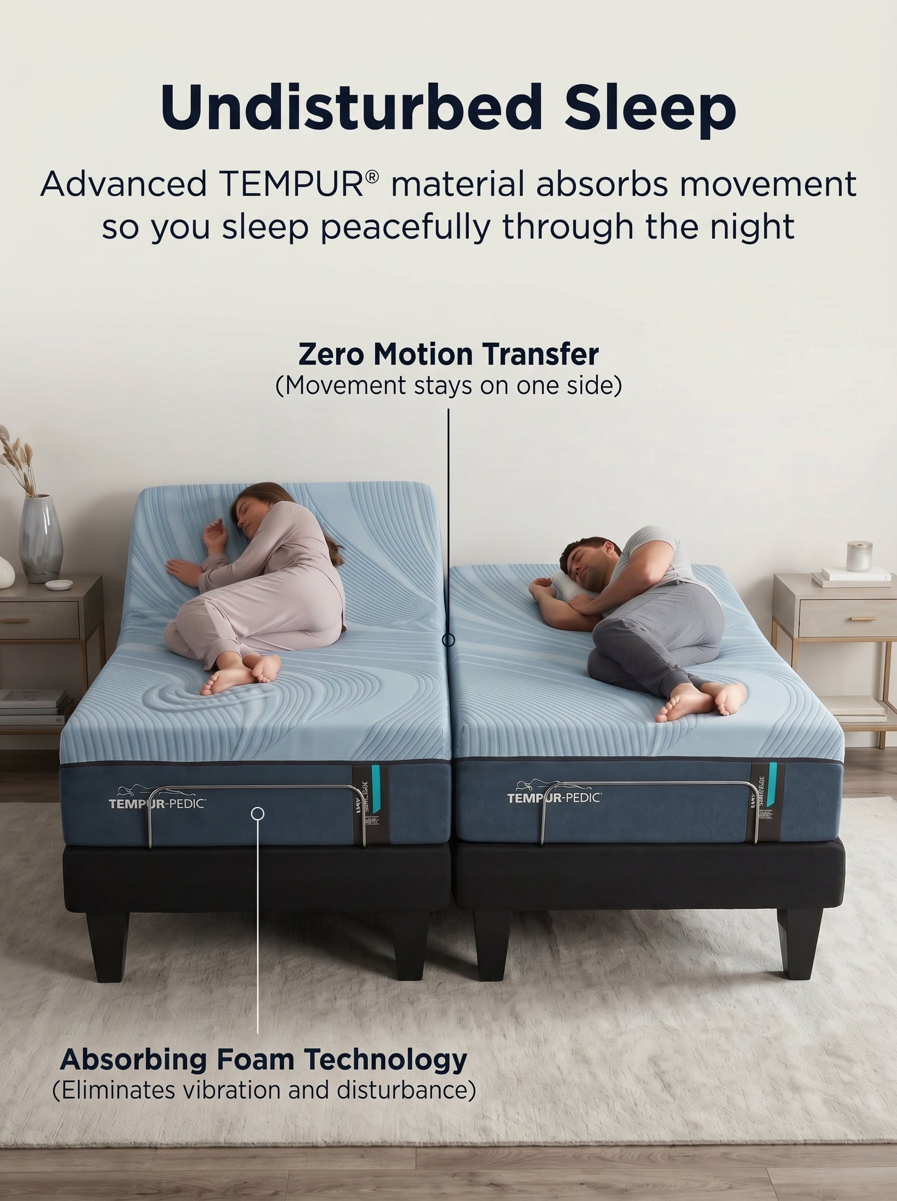 Tempur-ProAlign Split King Adjustable Bed