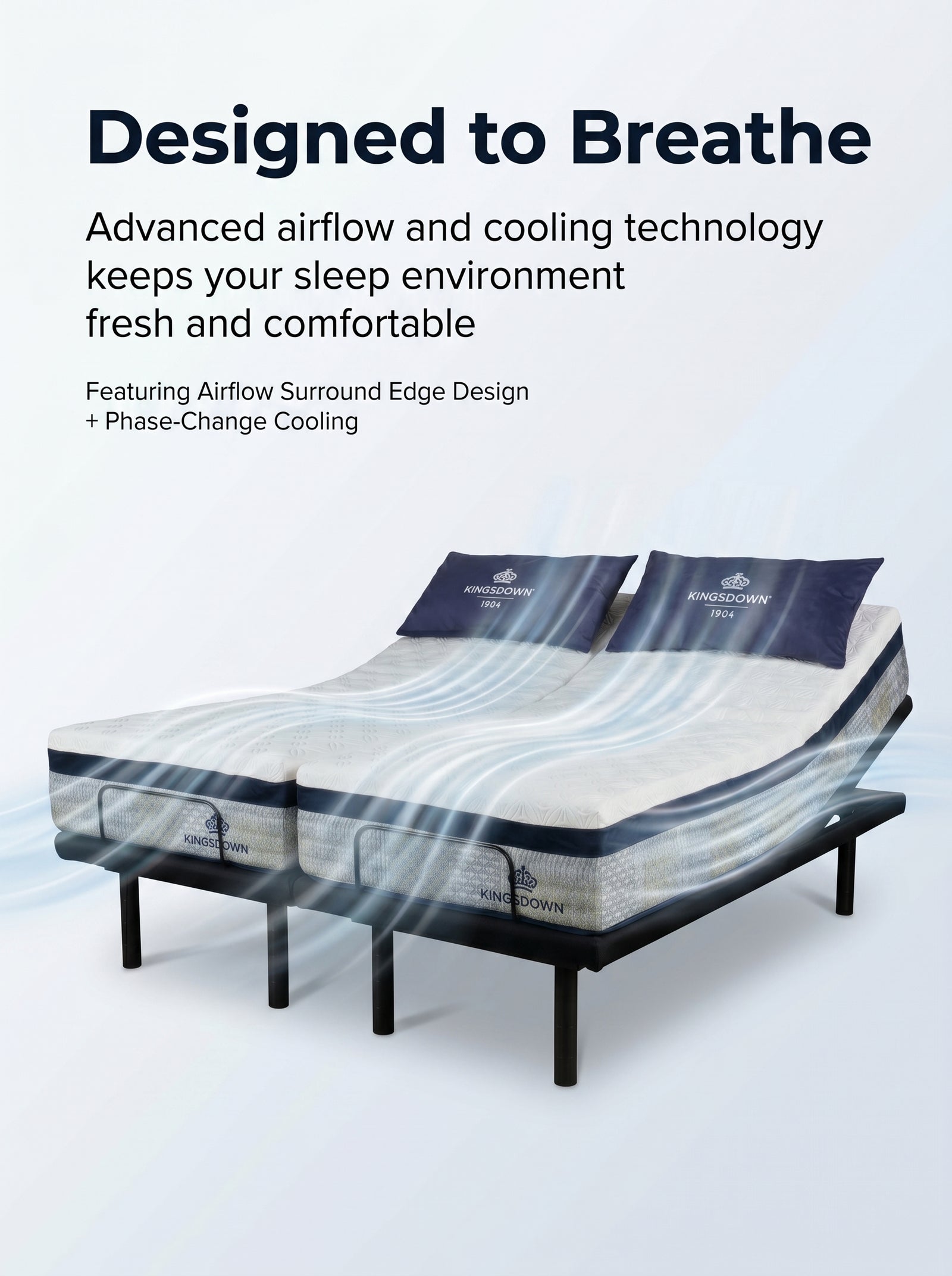 Kingsdown Empress Split King Adjustable Bed Package