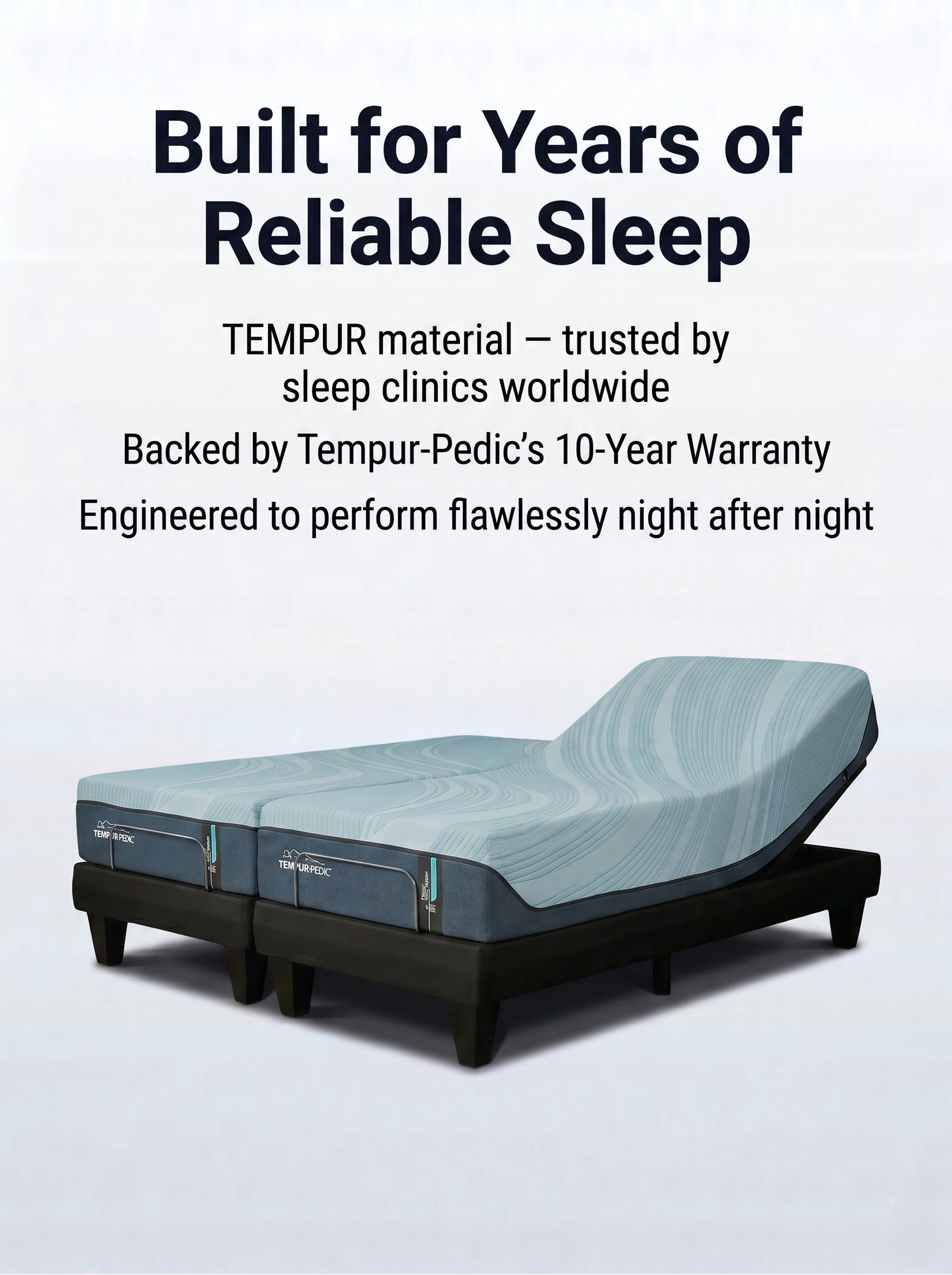 Tempur-ProAlign Split King Adjustable Bed