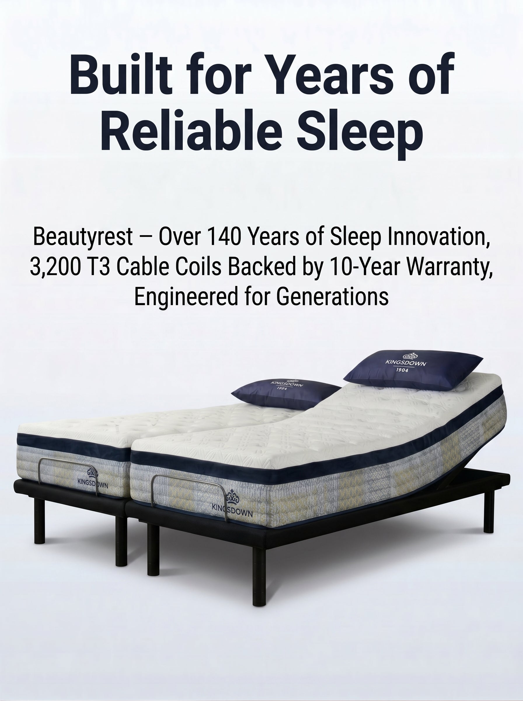 kingrecipe Kingsdown Empress Split King Adjustable Bed Package