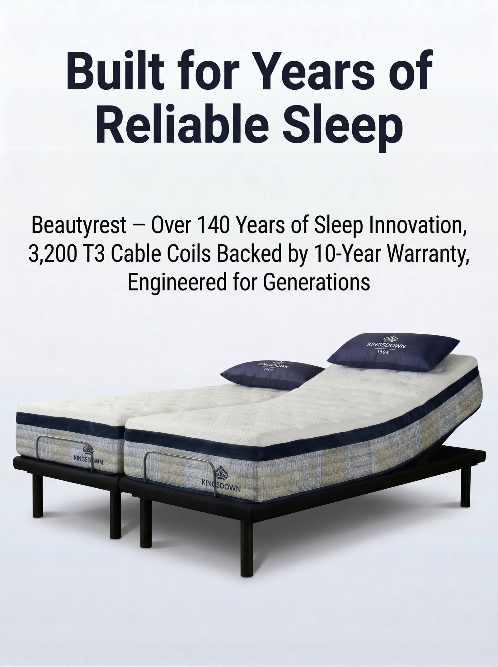 Kingsdown Empress Split King Adjustable Bed Package