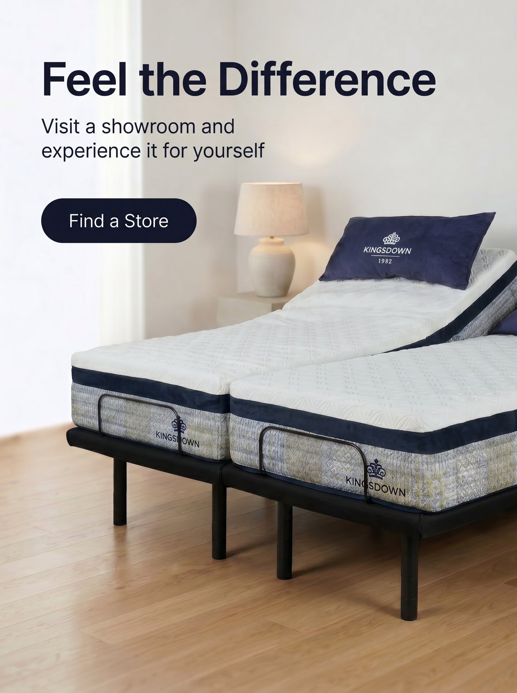 Kingsdown Empress Split King Adjustable Bed Package