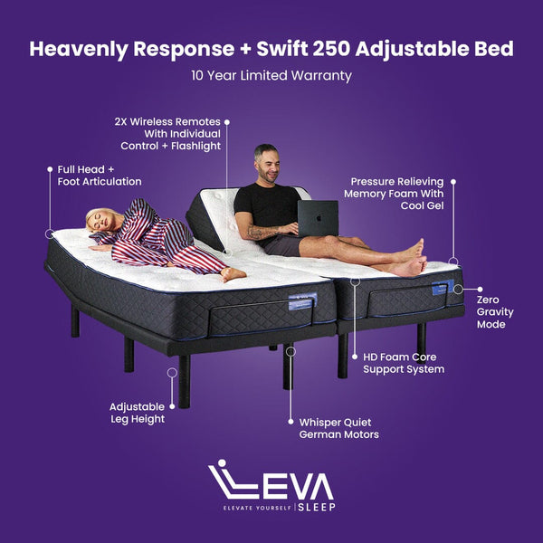 Hot Buy Heavenly Response Split King Adjustable Bed second image