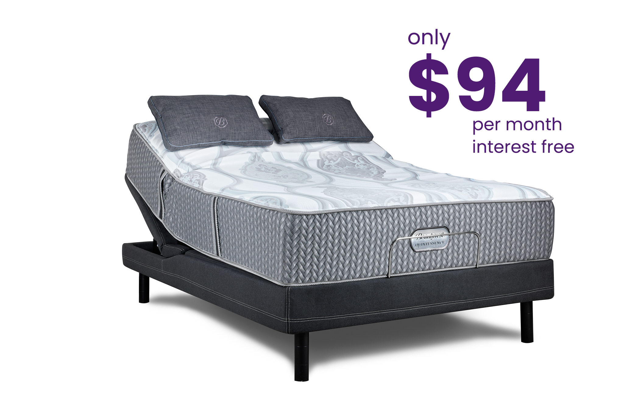 Beautyrest Quintessence Platinum Eurotop Queen Adjustable Bed