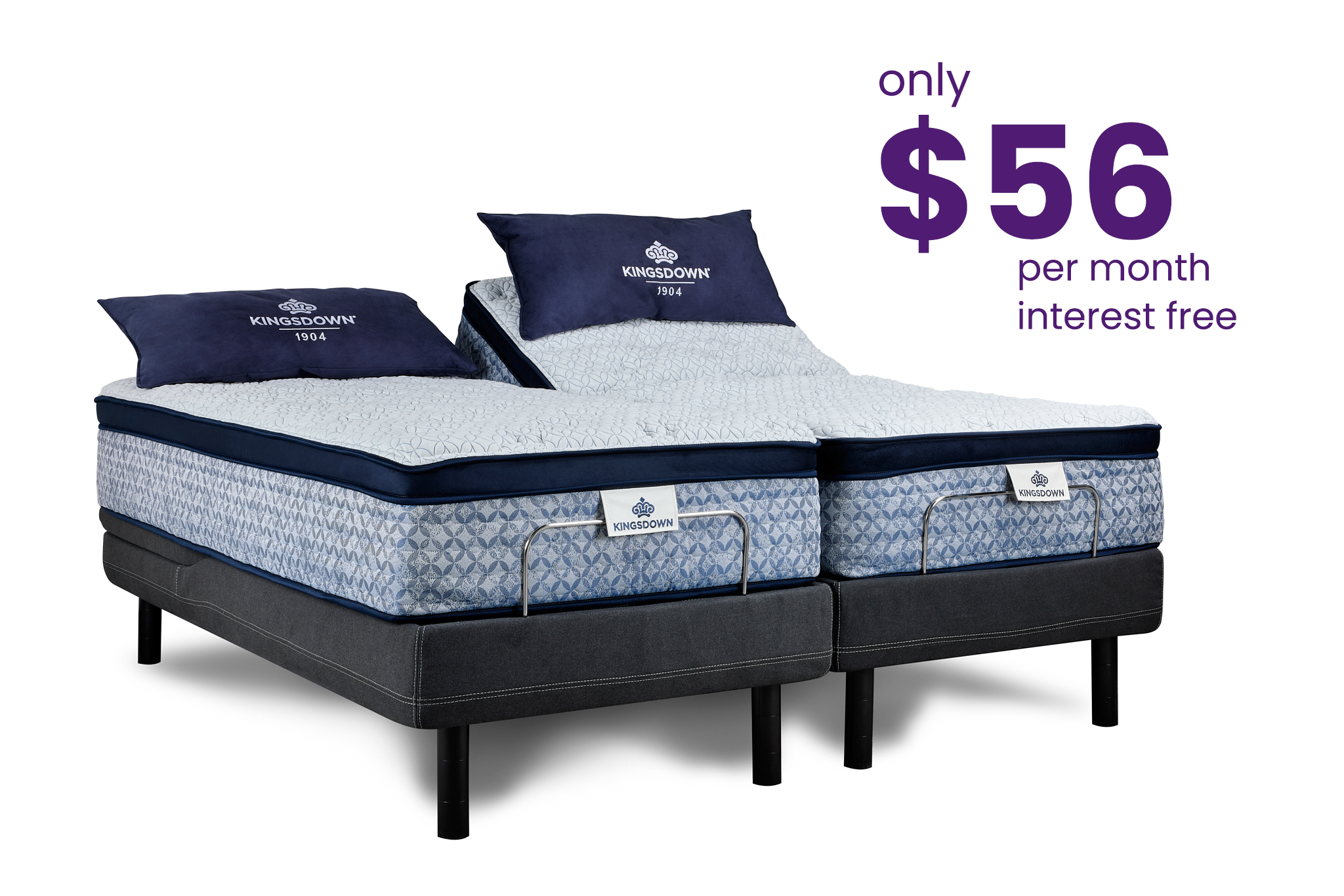 Kingsdown Baroness Split King Adjustable Bed Leva Sleep