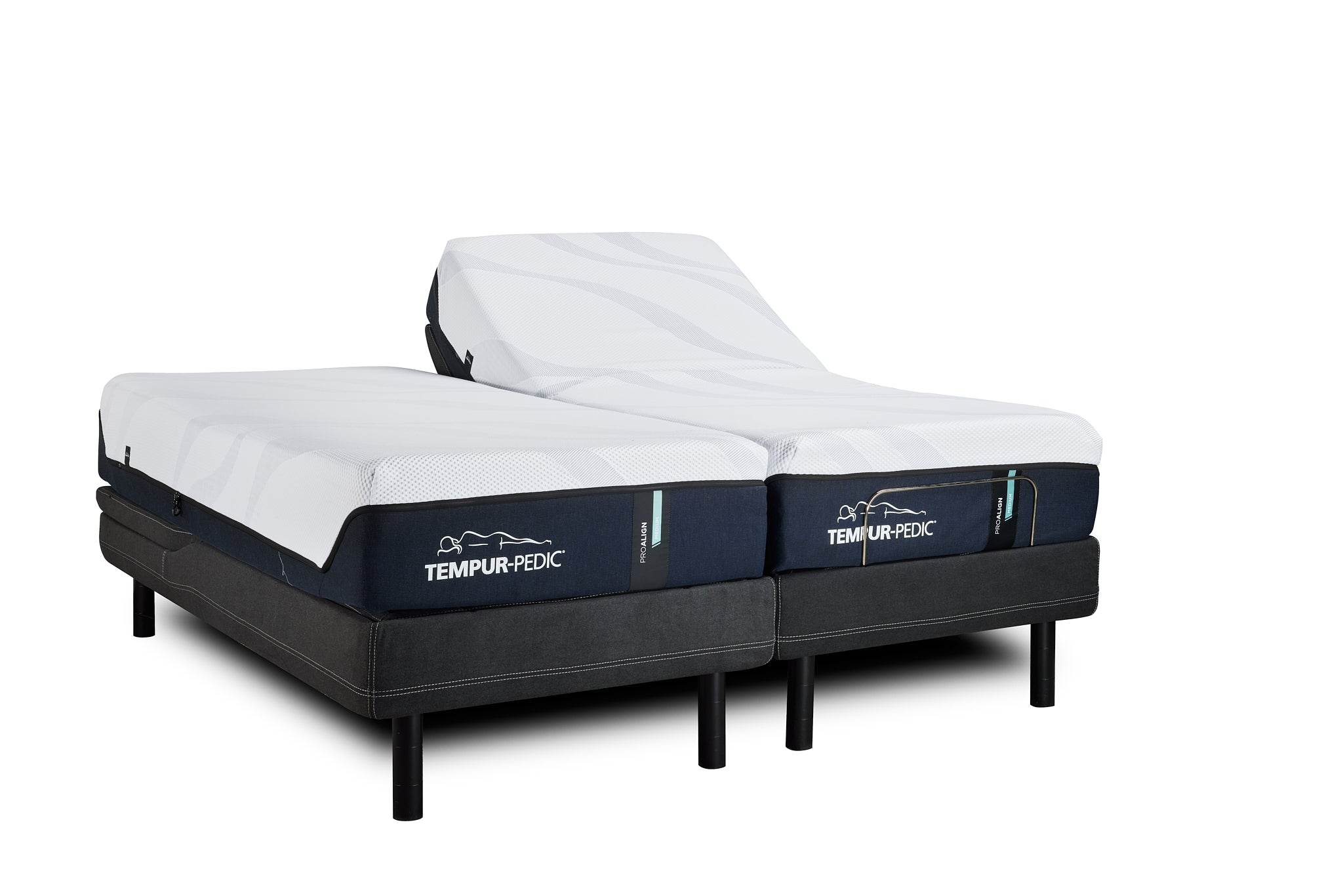 Tempur-ProAlign Series, split King-sized bed, adjustable bed